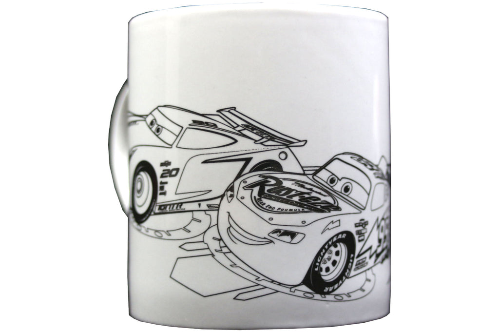 Cars 3 - Keramikbecher zum Ausmalen mit 5 Keramikfarben