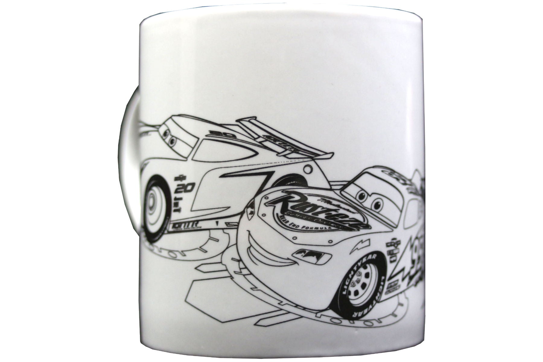 Cars 3 - Keramikbecher zum Ausmalen mit 5 Keramikfarben