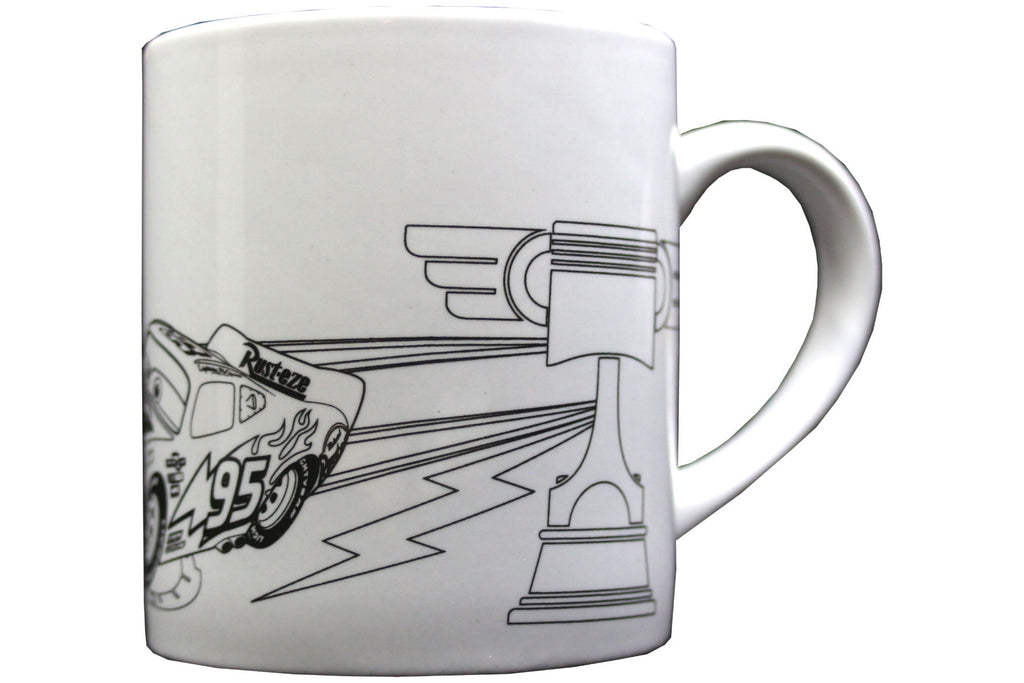 Cars 3 - Keramikbecher zum Ausmalen mit 5 Keramikfarben
