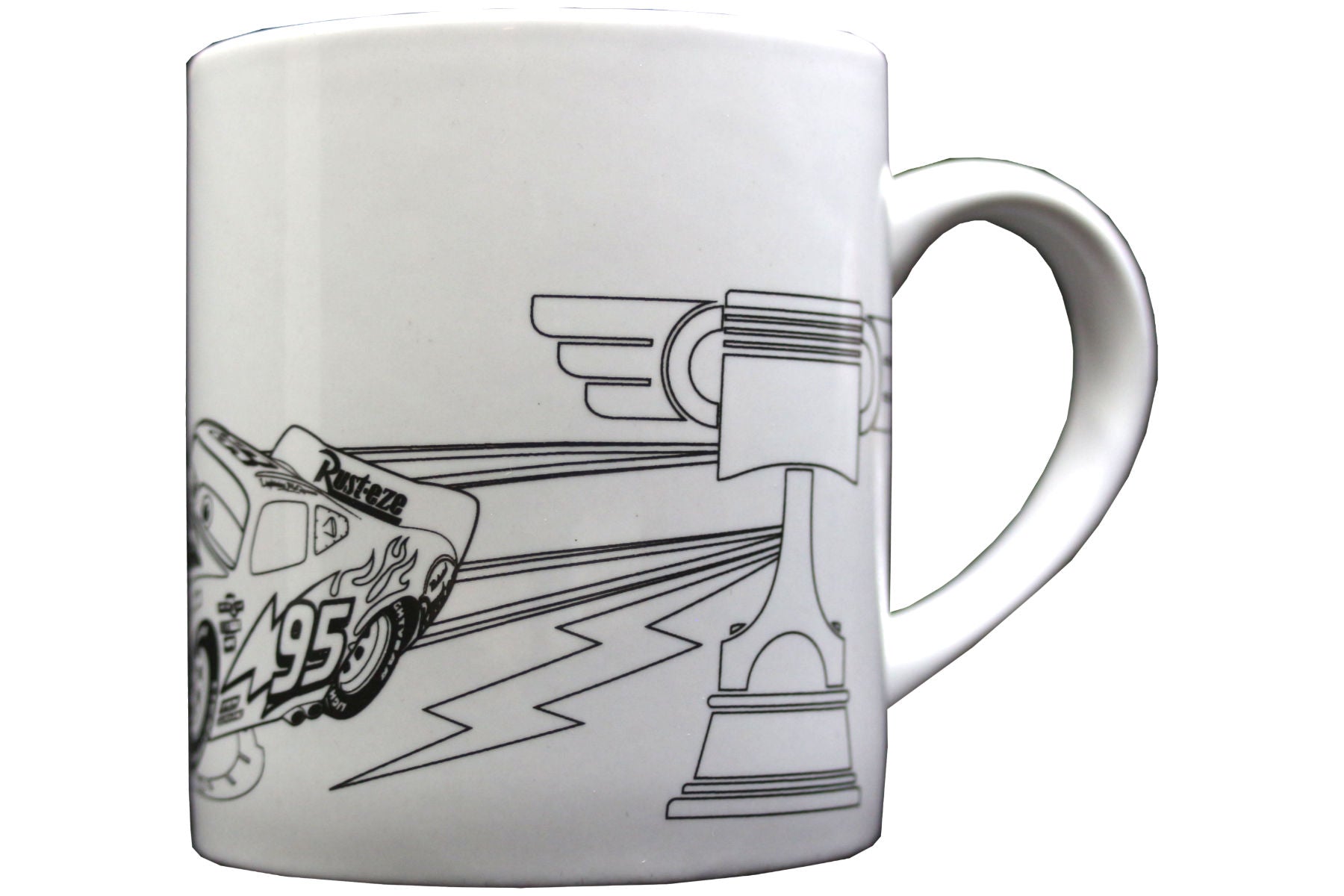 Cars 3 - Keramikbecher zum Ausmalen mit 5 Keramikfarben