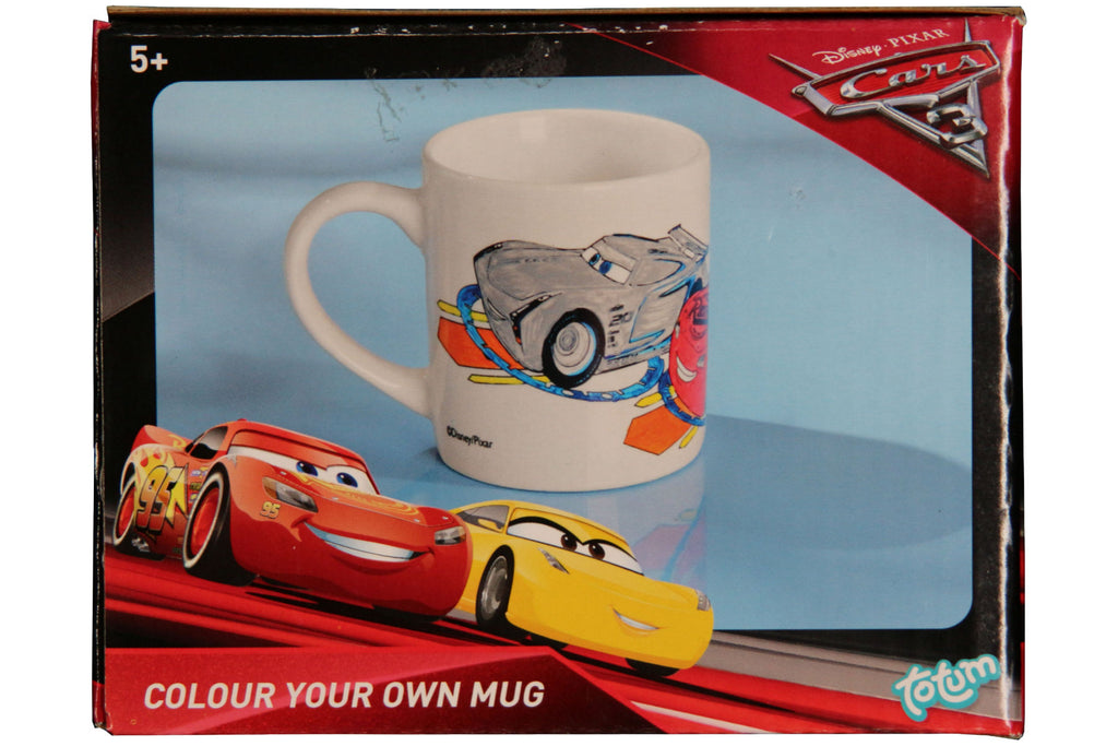 Cars 3 - Keramikbecher zum Ausmalen mit 5 Keramikfarben