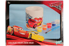 Cars 3 - Keramikbecher zum Ausmalen mit 5 Keramikfarben