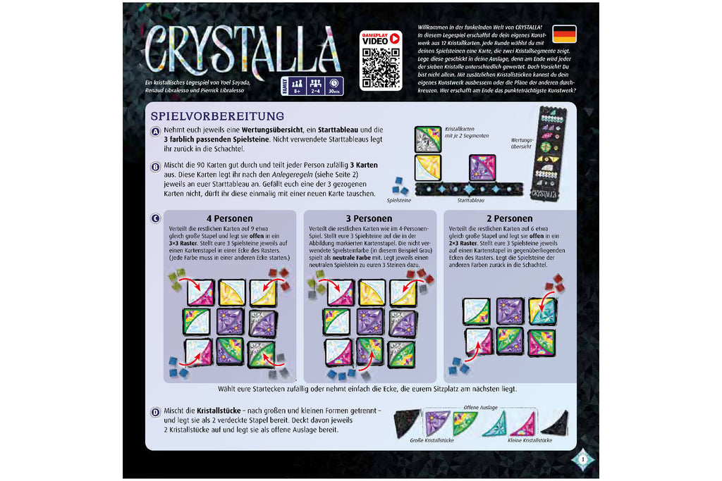 Crystalla von Schmidt Spiele ab 8 Jahre 2-4 Spieler 49471