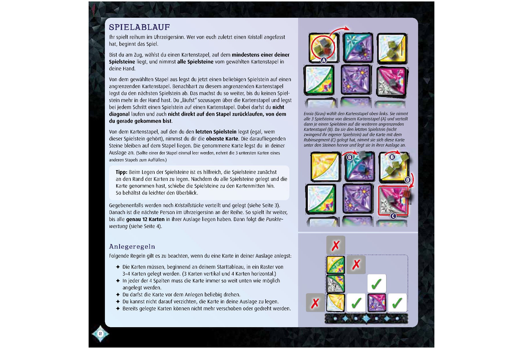 Crystalla von Schmidt Spiele ab 8 Jahre 2-4 Spieler 49471