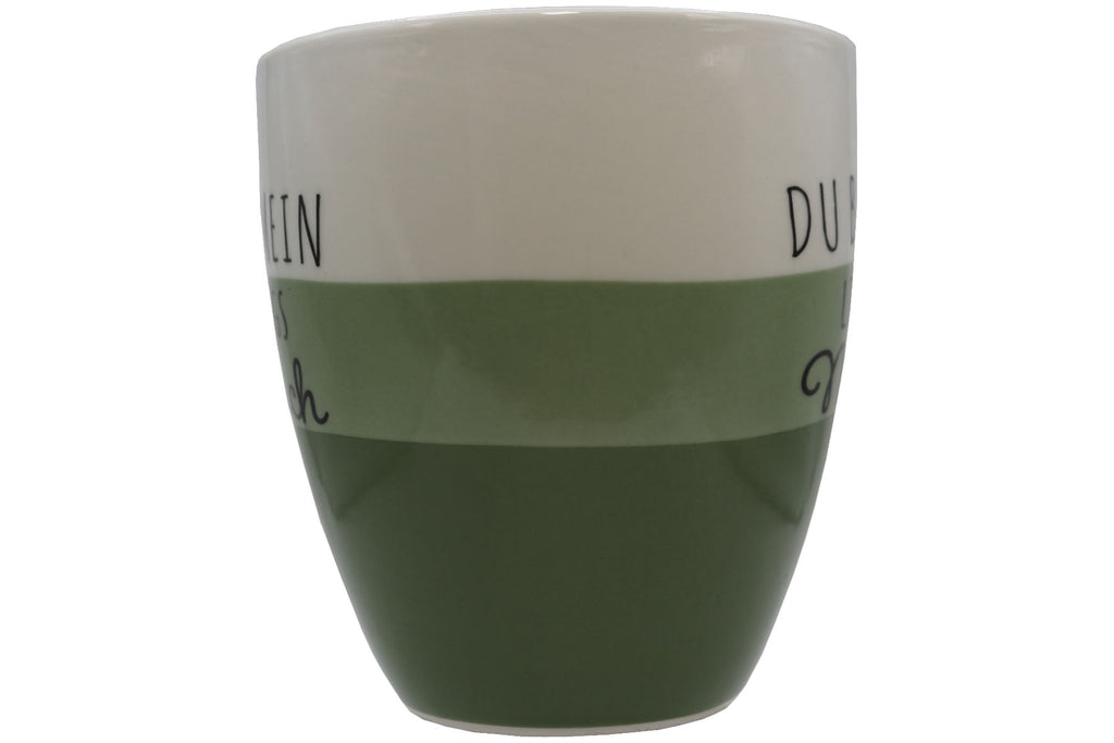 Jumbo Tasse XXL 970 ml "Du bist mein Lieblingsmensch" weiß/lindgrün