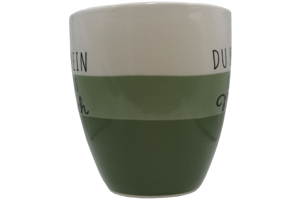 Jumbo Tasse XXL 970 ml "Du bist mein Lieblingsmensch" weiß/lindgrün