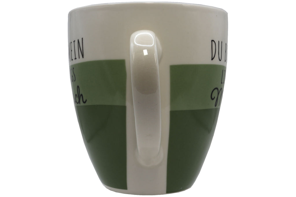 Jumbo Tasse XXL 970 ml "Du bist mein Lieblingsmensch" weiß/lindgrün