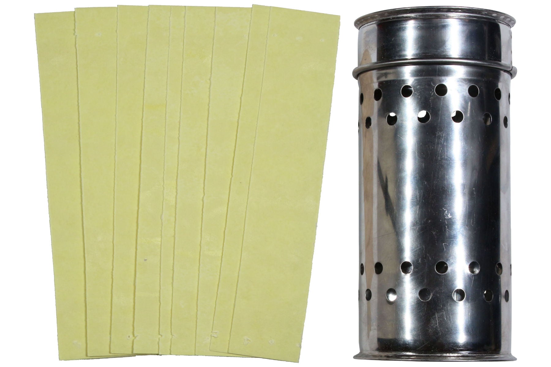 Stainless steel sulfur box with 10 sulfur strips