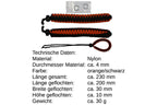 Handschlaufe passend für DSLR Kamera einstellbar geflochten orange/schwarz