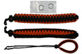 Handschlaufe passend für DSLR Kamera einstellbar geflochten orange/schwarz