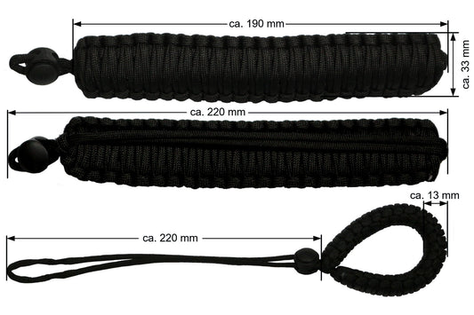 Handschlaufe passend für DSLR Kamera einstellbar geflochten schwarz 33 mm breit