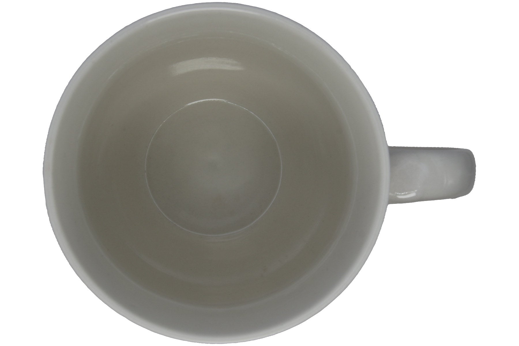 Jumbo Tasse XXL 550 ml "HAPPAY DAY" hellgrau mit schwarzen Blattumrisse