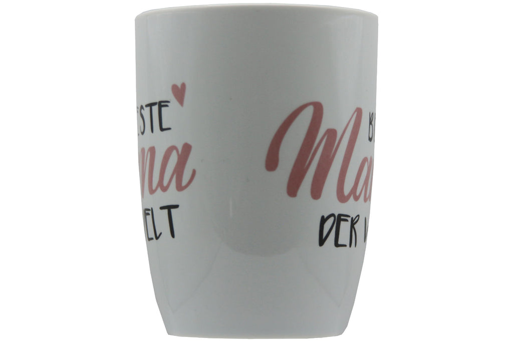 Jumbo Tasse XXL 380 ml mit Schriftzug "Beste Mama der Welt" auf 2 Seiten
