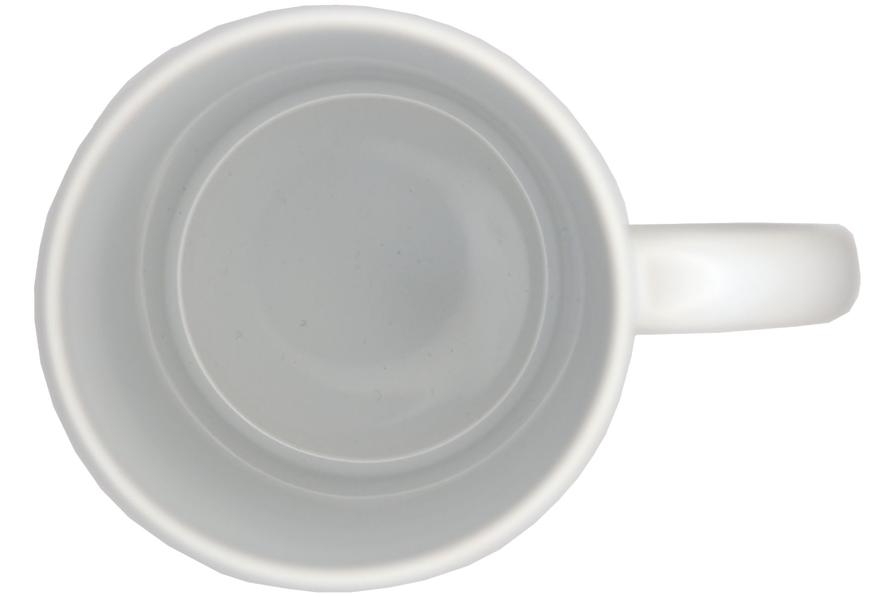 Jumbo Tasse XXL 330 ml mit mürrischen Mann im Yogasitz und Schriftzug "Vorsicht! Morgenmuffel! ...