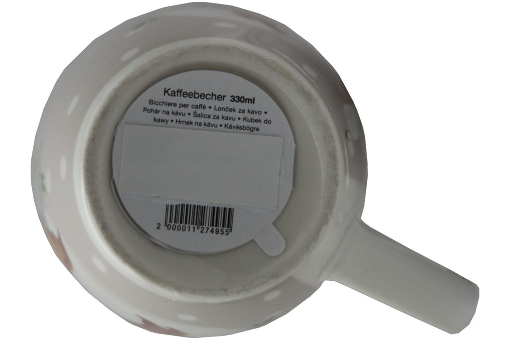 Jumbo Tasse XXL 330 ml mit auf einem Ast liegenden Faultier und Schriftzug "Relax-Tasse"