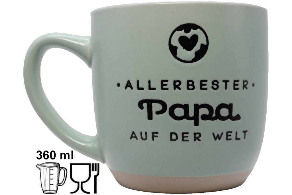 Jumbo Tasse XL 360 ml mit Schriftzug "Allerbester Papa auf der Welt"
