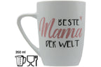 Jumbo Tasse XXL 350 ml mit Schriftzug "Beste Mama der Welt" auf 2 Seiten