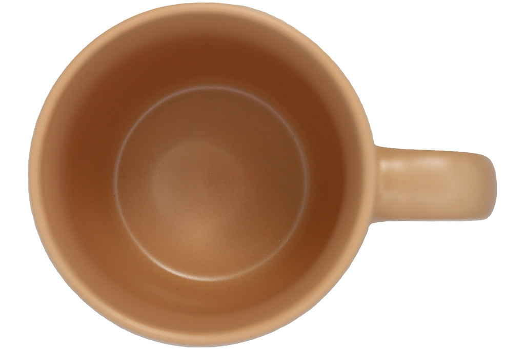 Jumbo Tasse XL 360 ml mit Schriftzug "Allerbeste Mama auf der Welt" aprikosefarbiger Hintergrund