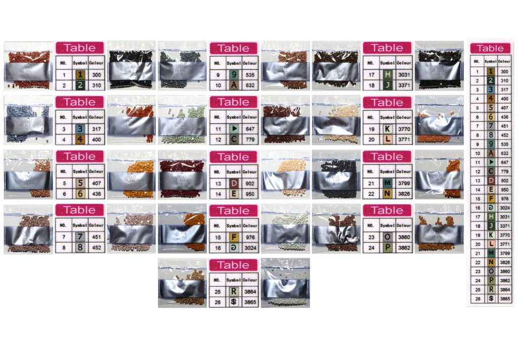 3 Katzen in Pfütze zu 3 Raubtiere Diamond Painting  26 Farben 30x40 cm  LC6343