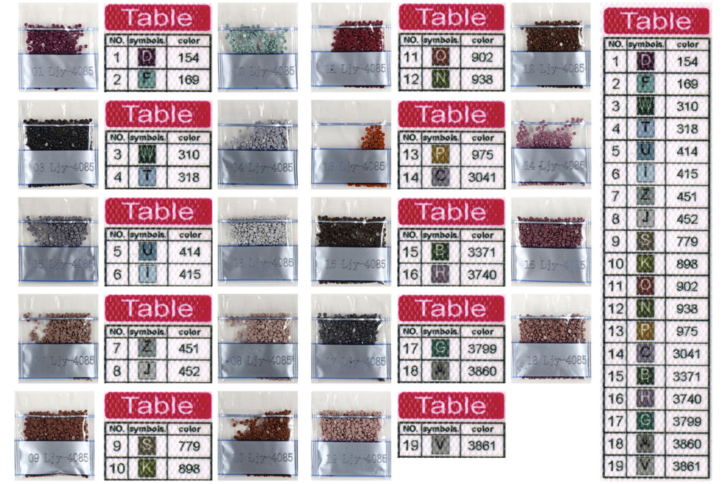 Rappe und Schimmel im Galopp Diamond Painting  19 Farben 40x30cm LIY-4085