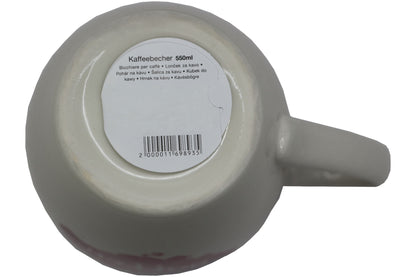 Jumbo Tasse XXL 550 ml Wolkenbild mit Schriftzug "make it happen"