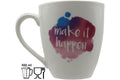 Jumbo Tasse XXL 550 ml Wolkenbild mit Schriftzug "make it happen"