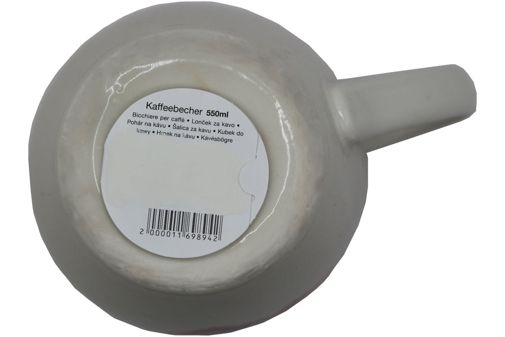 Jumbo Tasse XXL 550 ml Wolkenbild mit Schriftzug "make today amazing"