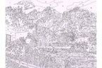 Bergidyll im Gebirge Mammut 109030 Malen nach Zahlen ab 8 Jahre 40 x 30 cm