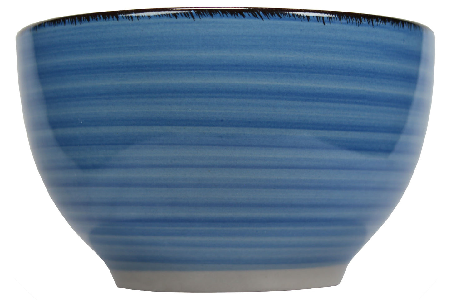 Müslischale 600 ml Ø 14 cm blau gestreift Schüssel