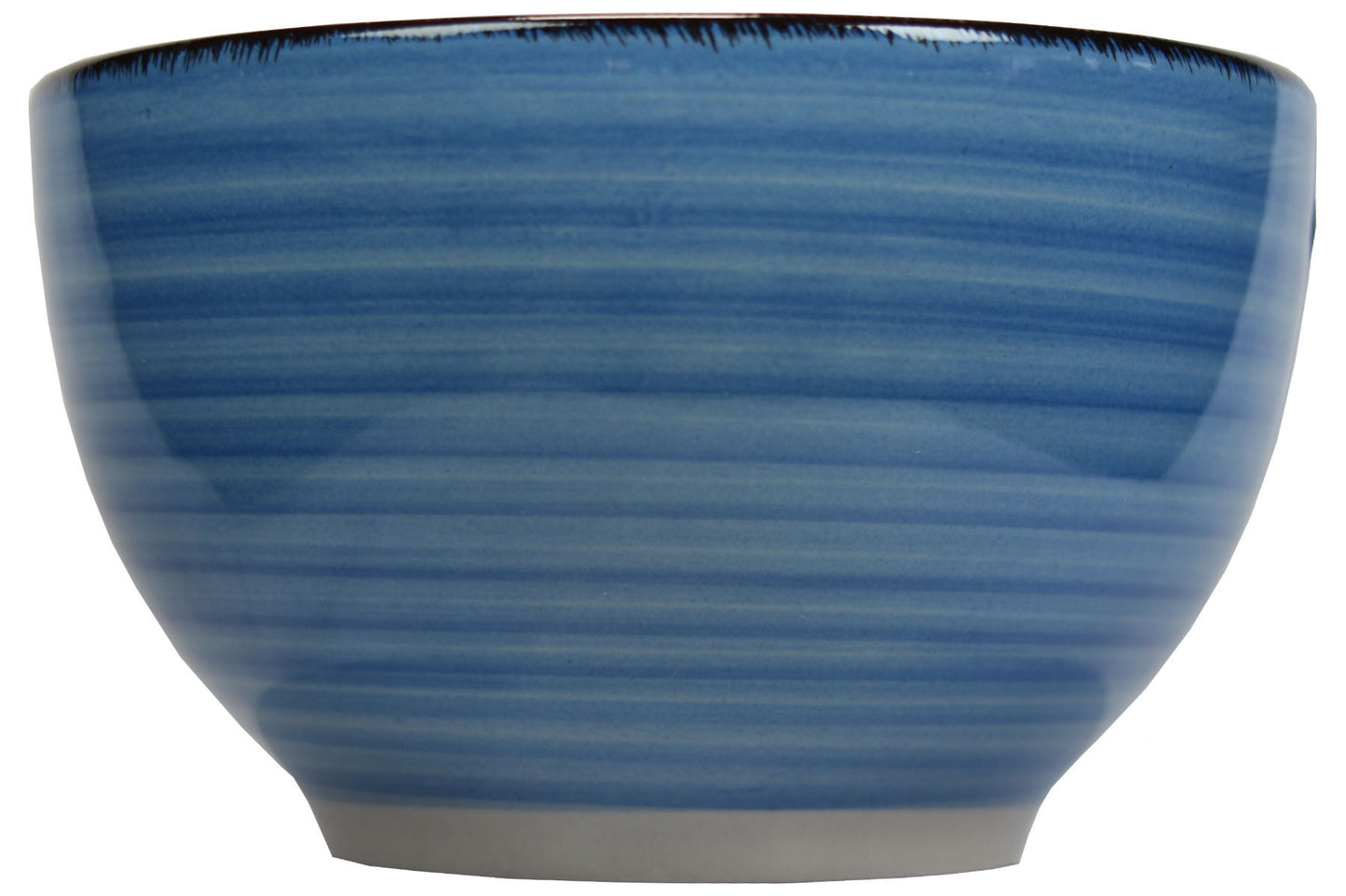 Müslischale 600 ml Ø 14 cm blau gestreift Schüssel