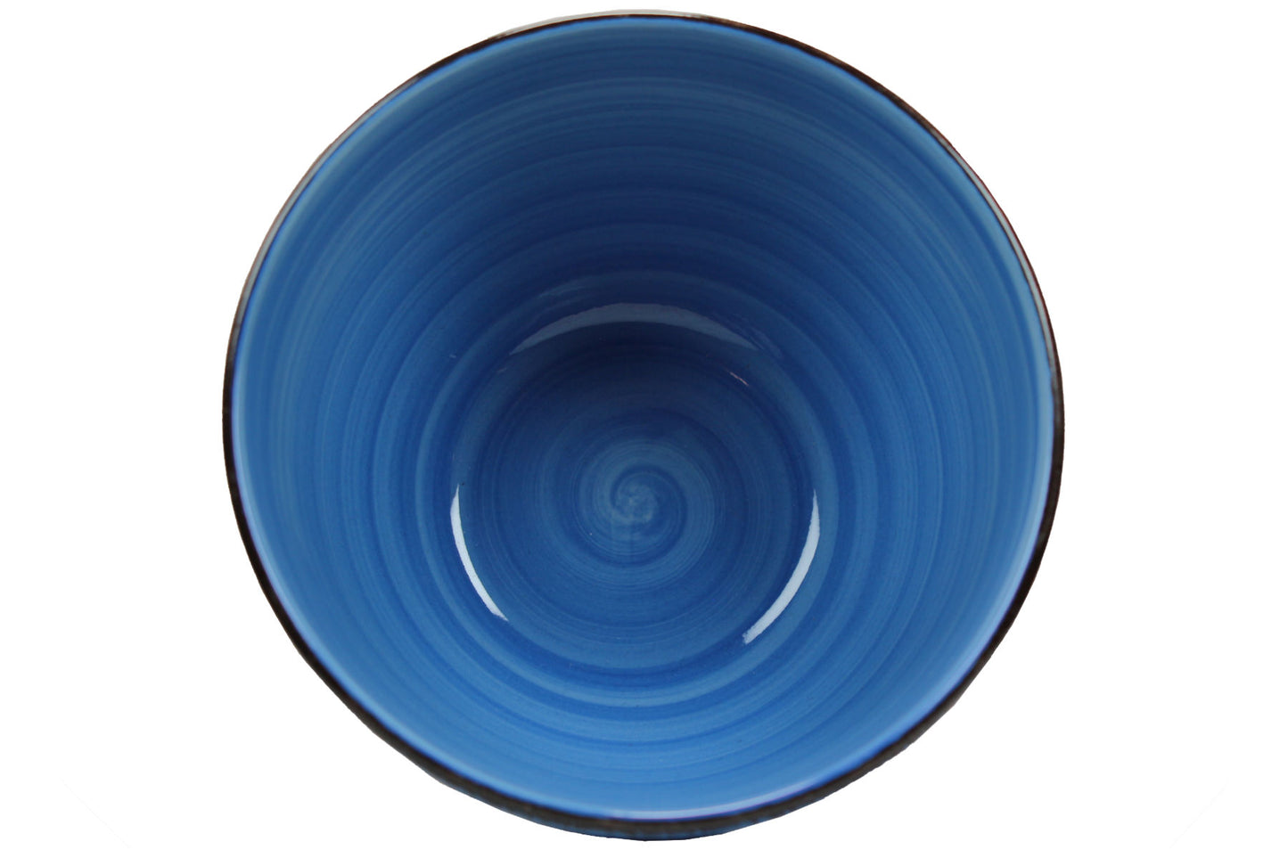 Müslischale 600 ml Ø 14 cm blau gestreift Schüssel