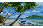 Palmenstrand mit Boot Mammut 109104 ab 8 Jahre 40 x 30 cm