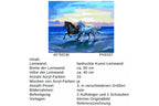 Pferde am Strand Malen nach Zahlen 22 Acrylfarben 50 x 40 cm