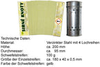 Schwefeldose Set mit 100 g Schwefelstreifen gelb zur Desinfektion bei Wachsmotte