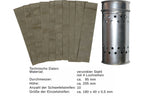 Schwefeldose Set mit 10 Schwefelstreifen braun zur Desinfektion bei Wachsmotte