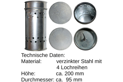 Schwefeldose ohne Schwefelstreifen zur Desinfektion bei Wachsmotte
