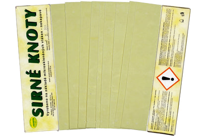 Edelstahl Schwefeldose Set mit 400 g Schwefelstreifen gelb zur Desinfektion bei Wachsmotte