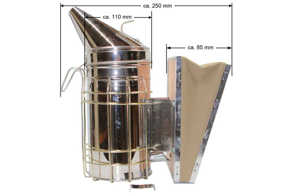 Imker Starter Set weiß 5 Teile Imkerhut Besen Edelstahl-Smoker Stockmeißel Handschuhe