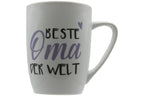 Jumbo Tasse XXL 380 ml mit Schriftzug "Beste Oma der Welt" auf 2 Seiten