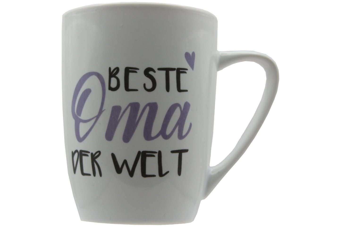 Jumbo Tasse XXL 380 ml 2er-Set mit Schriftzug "Beste Oma der Welt" bzw. "Bester Opa der Welt"