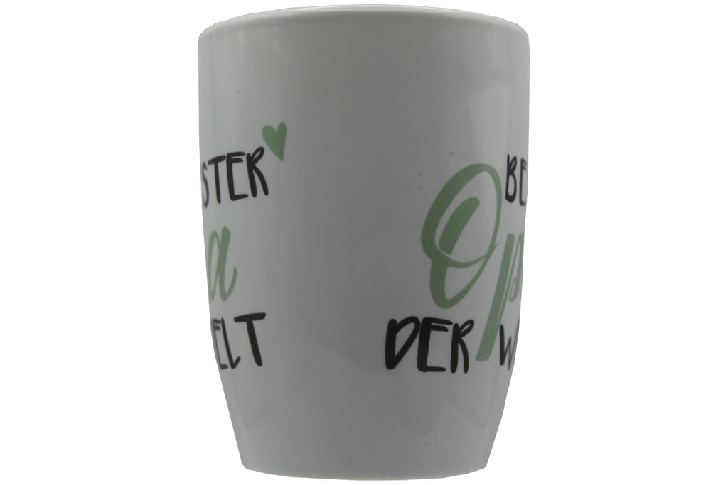 Jumbo Tasse XXL 380 ml mit Schriftzug "Bester Opa der Welt" auf 2 Seiten