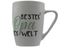 Jumbo Tasse XXL 380 ml 2er-Set mit Schriftzug "Beste Oma der Welt" bzw. "Bester Opa der Welt"
