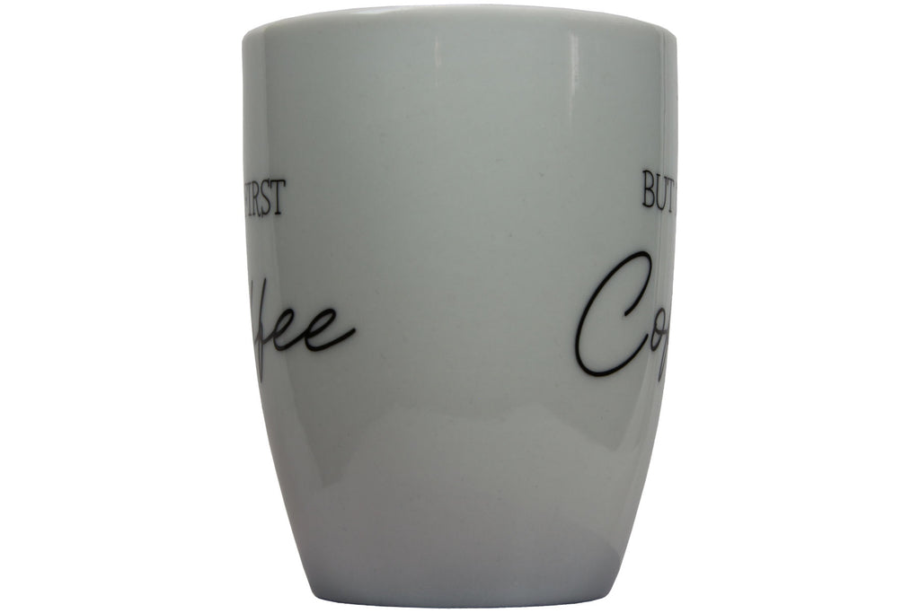 Jumbo Tasse XXL 300 ml mit Schriftzug "But First Coffee"