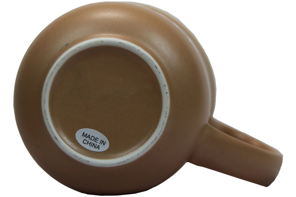 Jumbo Tasse XXL 350 ml hellbraun mit weißem Schriftzug "Together - FOREVER"