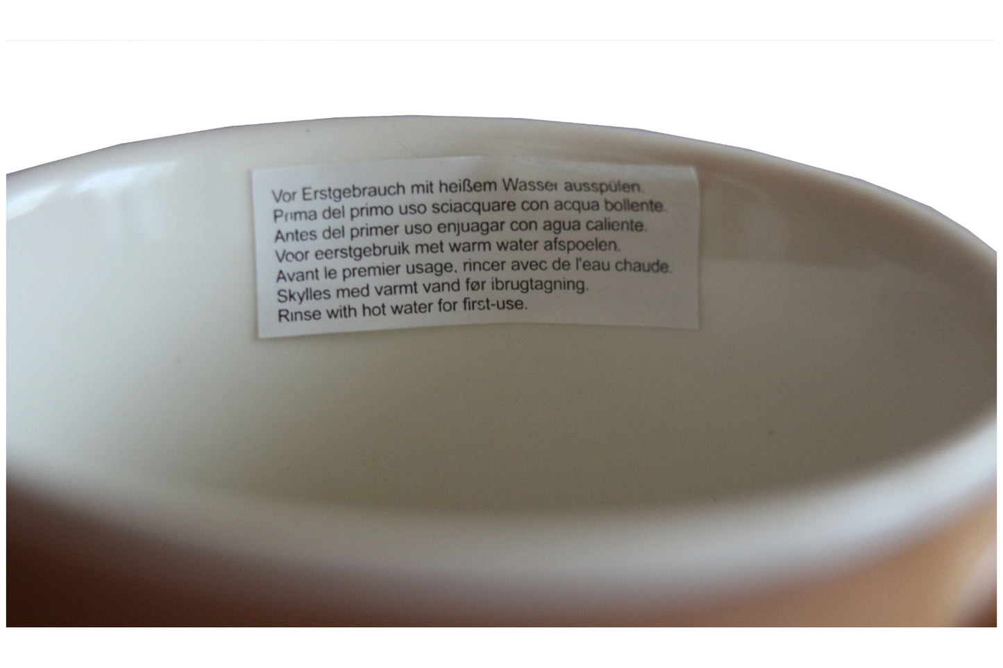 Jumbo Tasse XXL 350 ml hellbraun mit weißem Schriftzug "Together --> FOREVER"