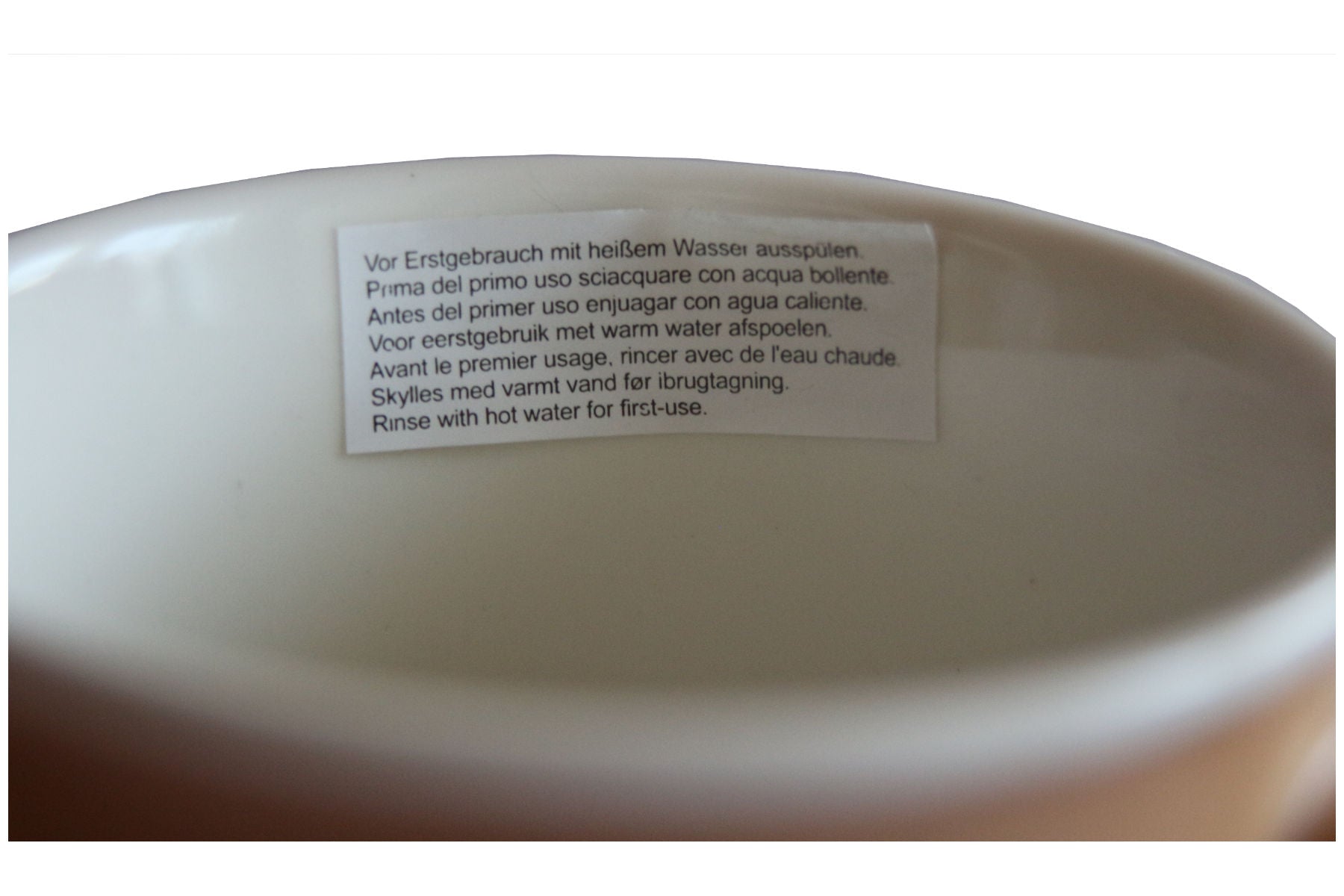 Jumbo Tasse XXL 350 ml hellbraun mit weißem Schriftzug "Together - FOREVER"