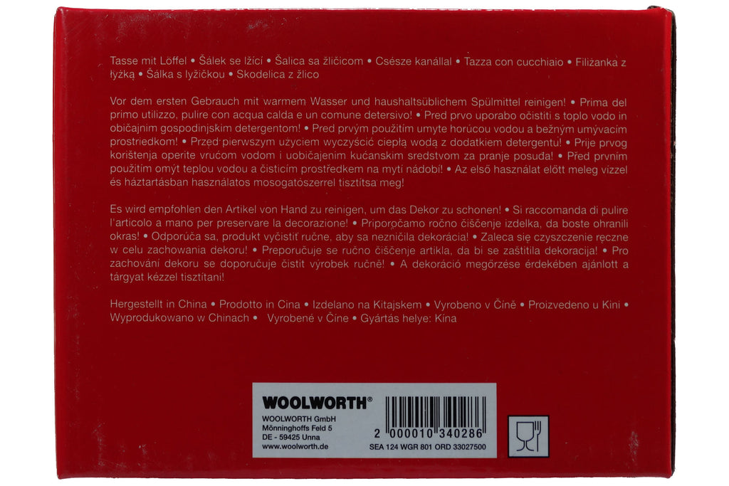 Jumbo Tasse XXL 300 ml mit Schriftzug "I love You" in Geschenkbox