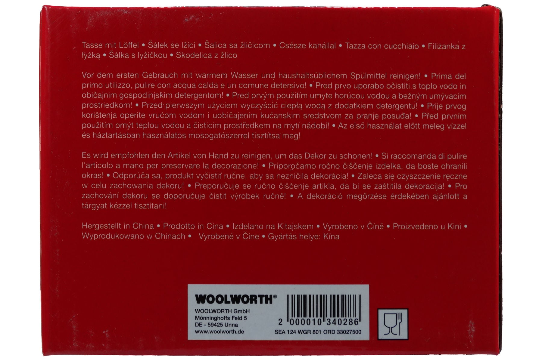 Jumbo Tasse XXL 300 ml mit Schriftzug "I love You" in Geschenkbox