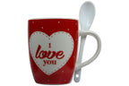 Jumbo Tasse XXL 300 ml mit Schriftzug "I love You" in Geschenkbox