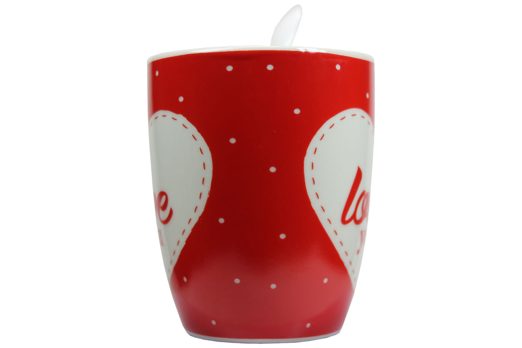Jumbo Tasse XXL 300 ml mit Schriftzug "I love You" in Geschenkbox
